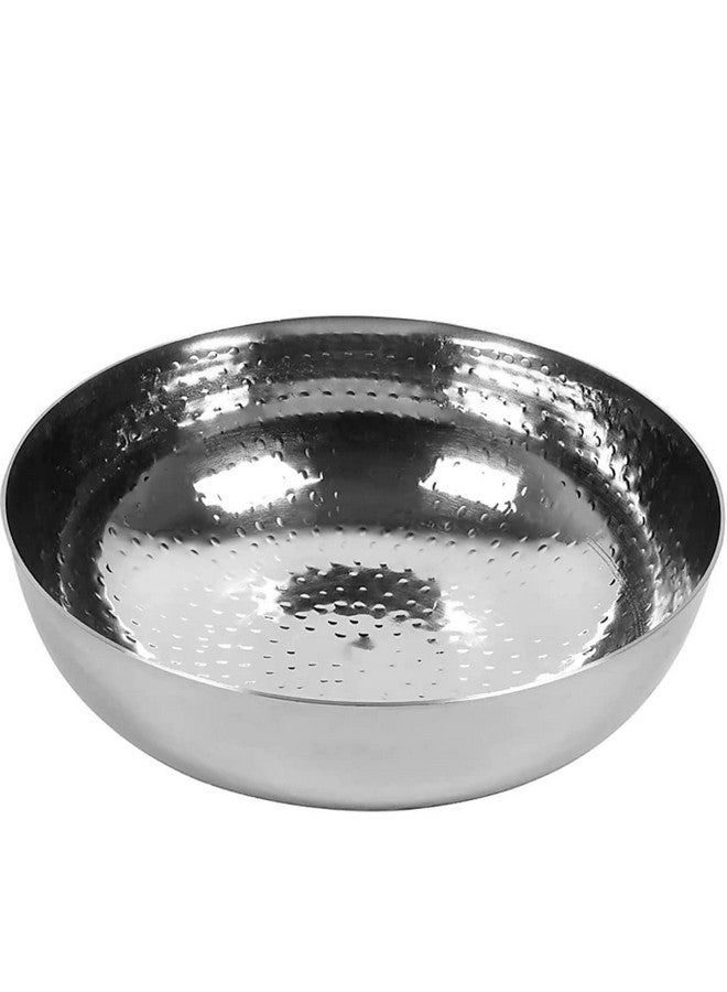 KC Sandwich Bottom Heavy Guage Stainless Steel Hammered Tasla, Without Handle Kadhai Cookware(1500 ML) - Image 4