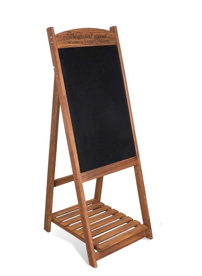 FFD Wooden Blackboard Hand Writing Boards Wooden Writing Drawing Board Flower Stand Massage Board Ideal for Restaurants Menu Wedding Party Arts & Crafts Drawing Greetings  - Image 1