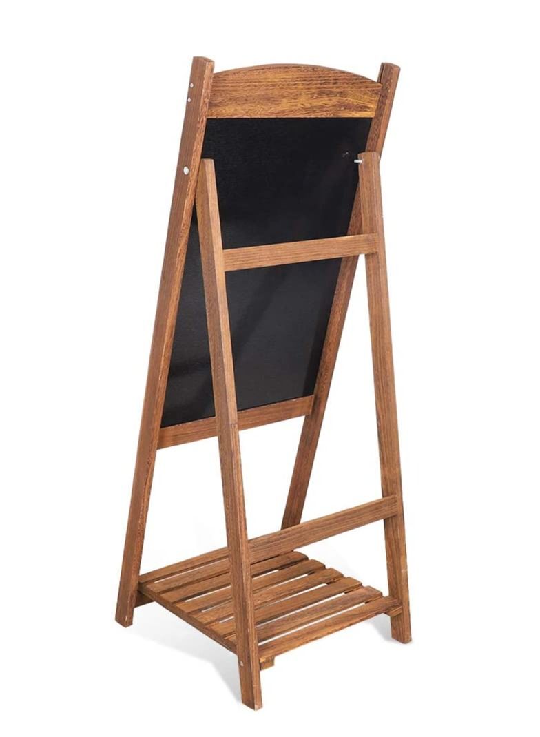 FFD Wooden Blackboard Hand Writing Boards Wooden Writing Drawing Board Flower Stand Massage Board Ideal for Restaurants Menu Wedding Party Arts & Crafts Drawing Greetings  - Image 3