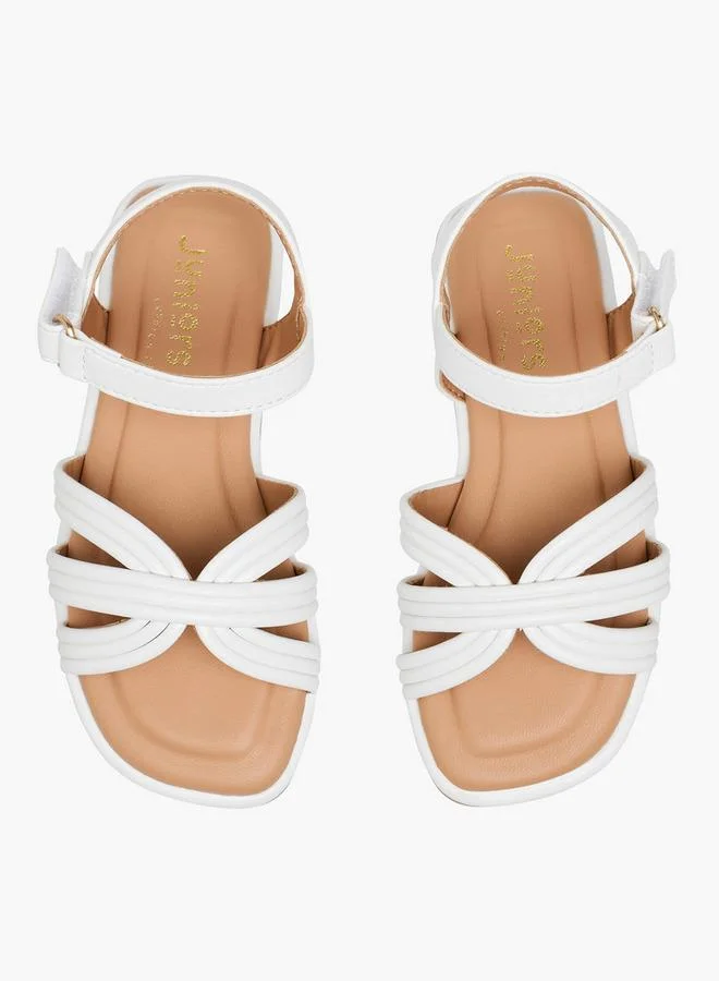 JUNIORS Junior Girls Hook & Loop Strap Sandals