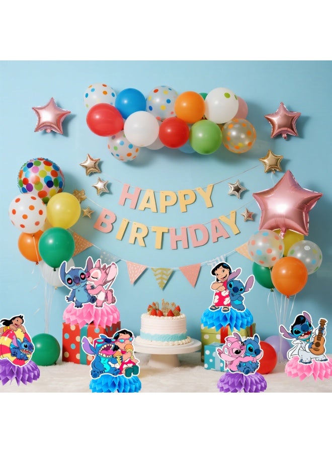 FRUITFUL PARTY Stitch desktop decoration honeycomb standee party decoration - Image 5