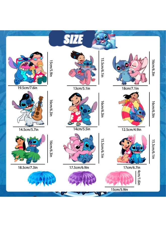 FRUITFUL PARTY Stitch desktop decoration honeycomb standee party decoration - Image 2