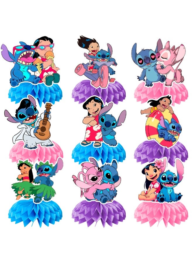 FRUITFUL PARTY Stitch desktop decoration honeycomb standee party decoration - Image 1