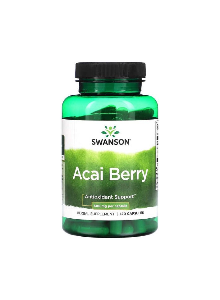 SWANSON Acai Berry, 500 mg , 120 Capsules