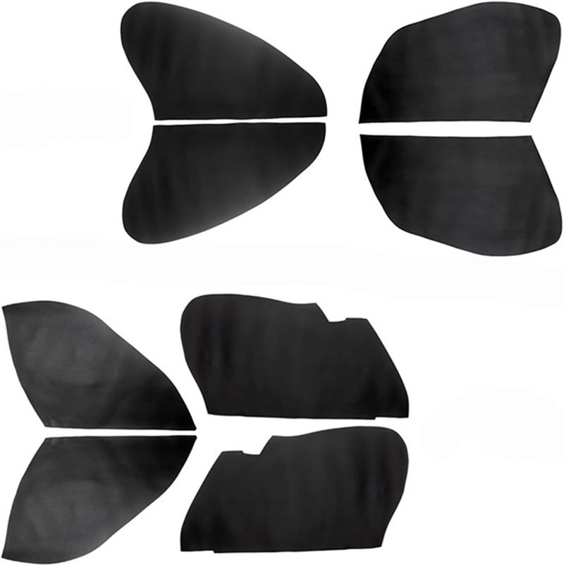 QASULER Microfiber Leather Door Handle Covers for Jazz 2004-2007 - Image 1