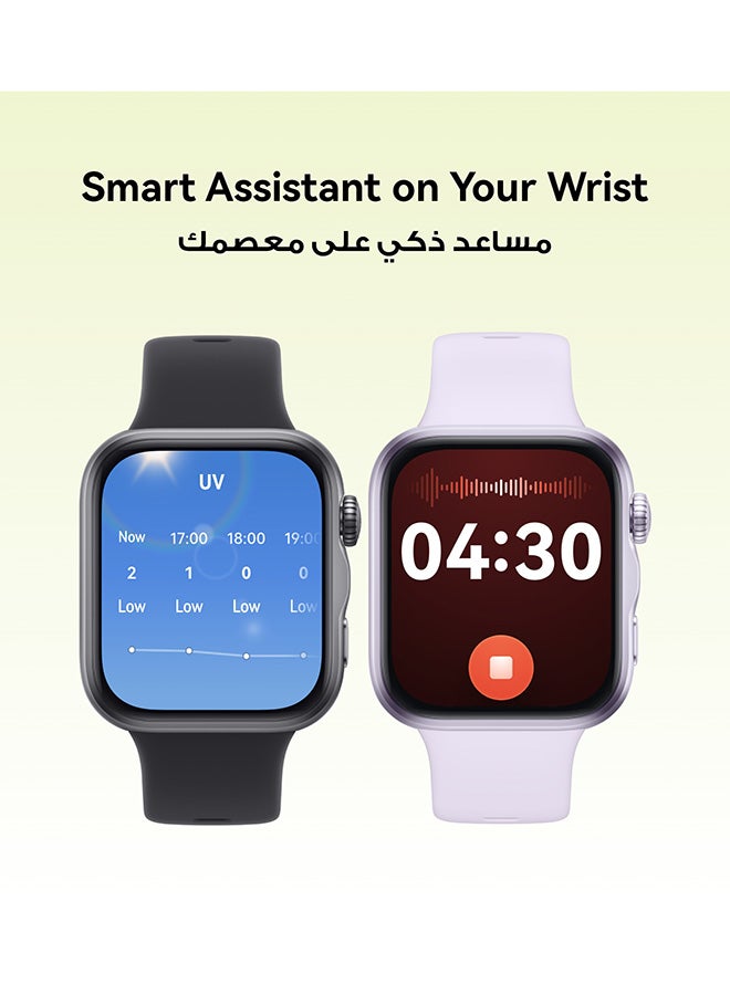 هواوي ساعة ذكية WATCH FIT 5، تمارين مصغرة، تتبع متقدم للنوم والصحة، مراقب رياضي، متوافقة مع iOS وAndroid، عمر بطارية يصل إلى 10 أيام مع سماعات FreeBuds SE 2 مجانية + واجهات ساعة + HUAWEI Health+ - Image 5