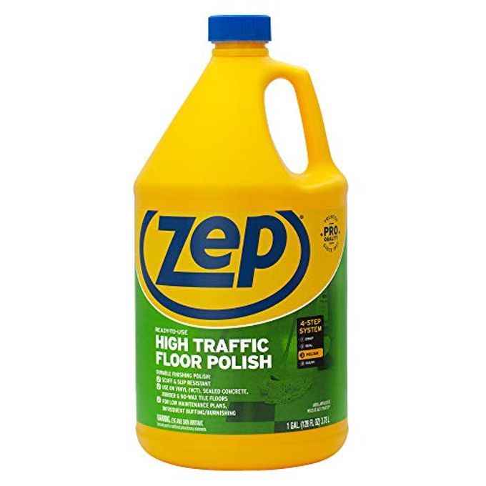 Zep Commercial High-Traffic Floor Polish, 4-1 Gallon Bottles, Professional Grade Floor Finish For A Range Of Hard Floor Surfaces (Zuhtff128) - Image 2