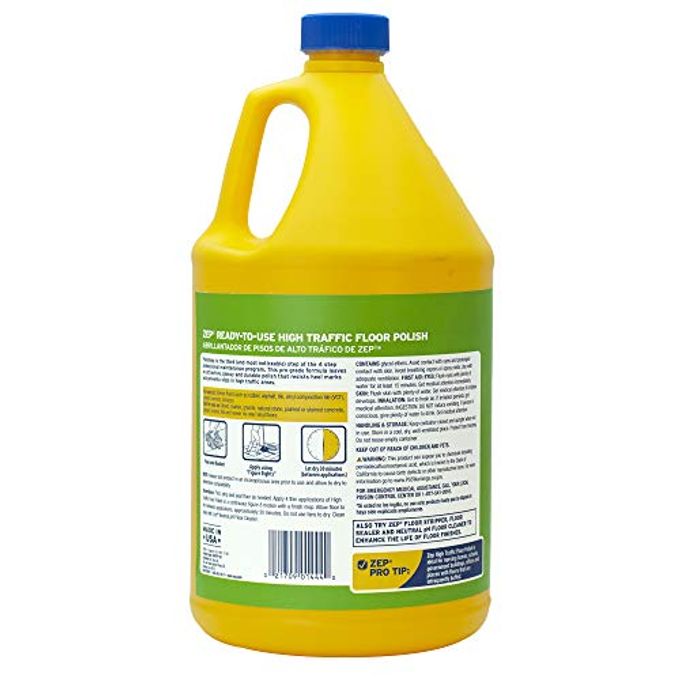 Zep Commercial High-Traffic Floor Polish, 4-1 Gallon Bottles, Professional Grade Floor Finish For A Range Of Hard Floor Surfaces (Zuhtff128) - Image 3