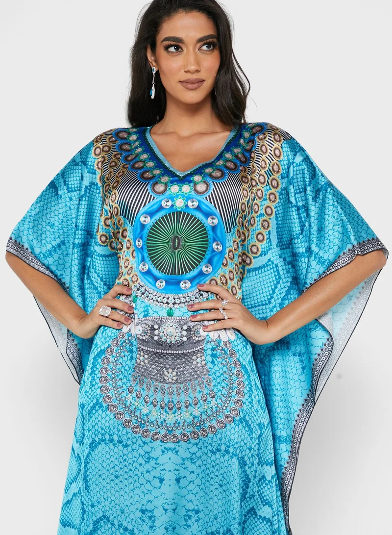 ARABIAN CLOSET Digital Printed Kaftan