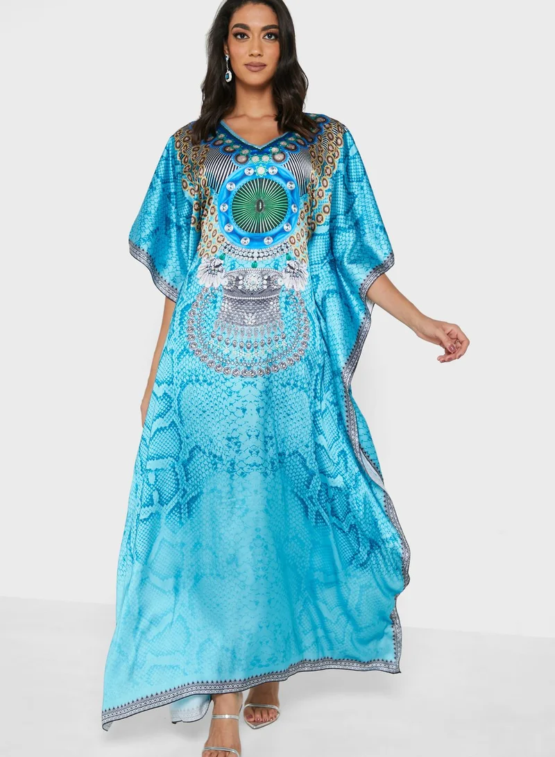 ARABIAN CLOSET Digital Printed Kaftan