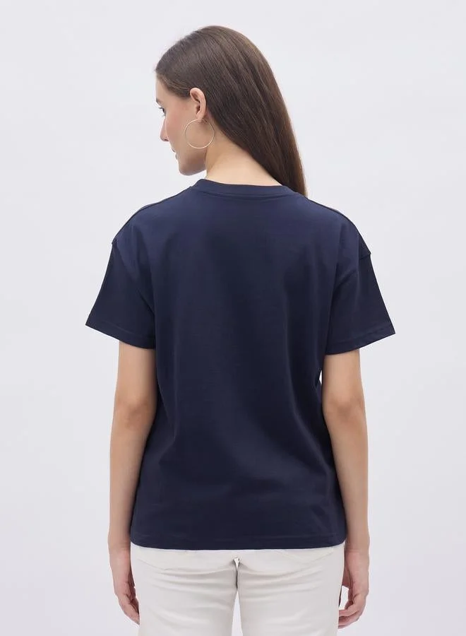 Styli Styli New York Print Round Neck T-Shirt