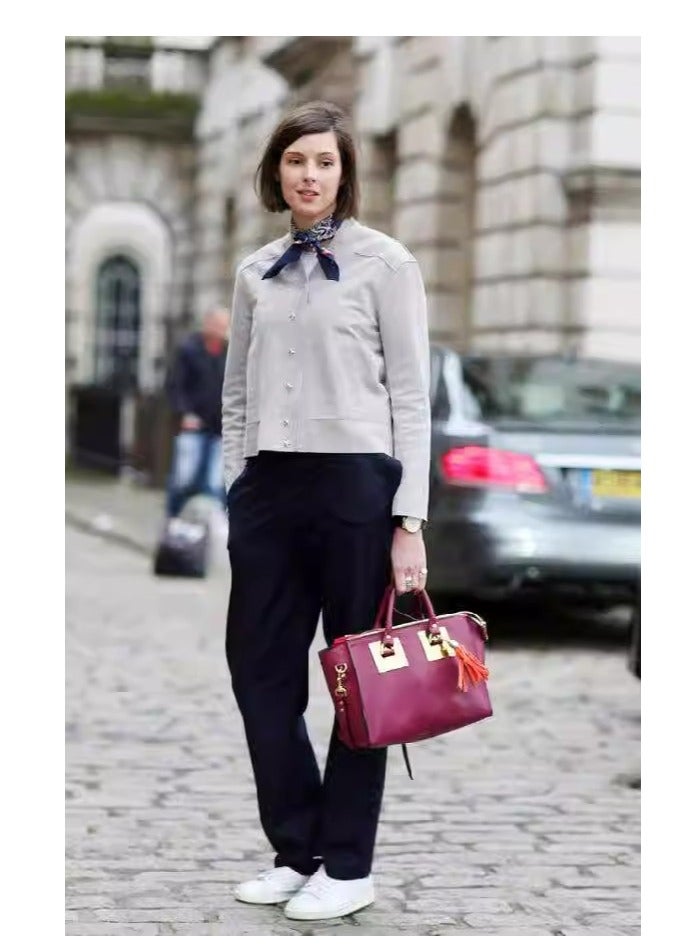 Women's Elegant Scarf – Long Skinny Printed Fashion Accessory - Image 2