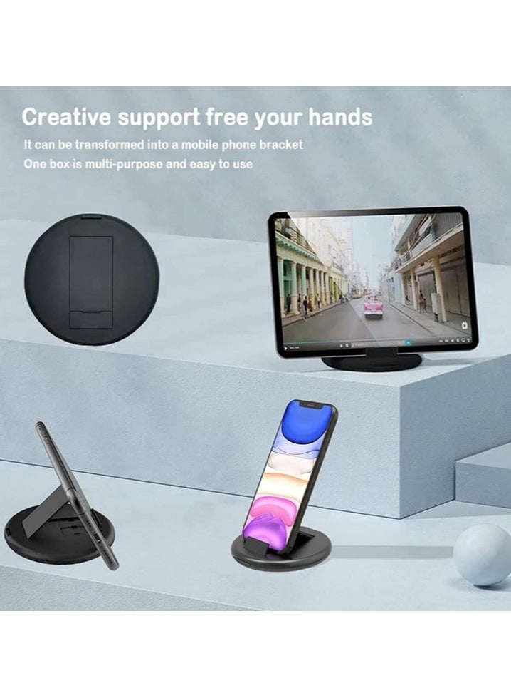 Multifunctional Fast Charging Cable Adapter Kit 60W - Type C to Micro & Lightning - USB Type C to Micro Data Cables & Converter Head - USB Type C to Lightning - Built-in Phone Holder - Compatible with iPhone 11 Pro Max, 12 Pro Max, XS Max, 13 Pro Max, 14 Pro Max, iPad, Samsung, OnePlus, Mi, Oppo, Vivo, YQ - SIM Ejector Tool & Tray Pin - 2 Nano SIM Card Slots & 1 Micro SIM - Multifunctional Charging & Data Cables with Storage Box. - Storage Box Used as Phone Holder - Compatible with Lightning Devices - Type C & Micro & Lightning Connector - Image 2