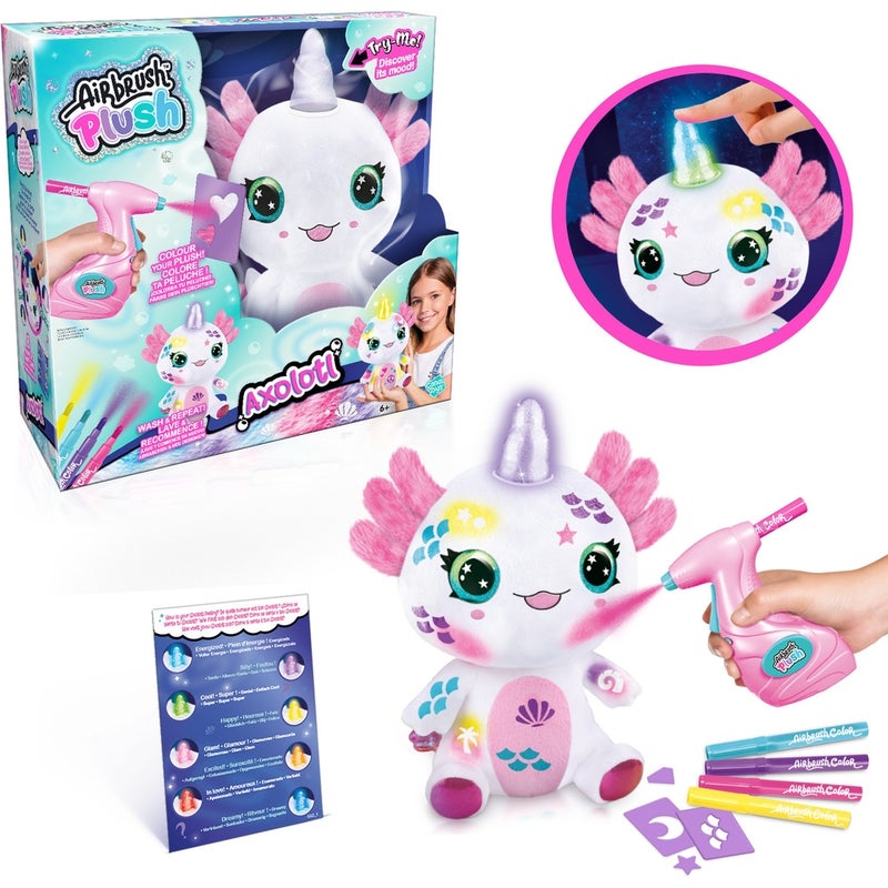 Canal Toys - Airbrush Plush Axolotlcorn Light Up - AIR049 - Image 1