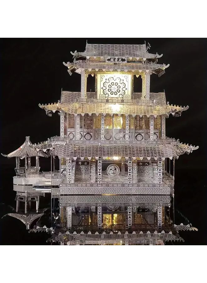 Tianyin Pavilion 3D Puzzle DIY House Model Creative Building Toy Home Decoration Gift - Image 2