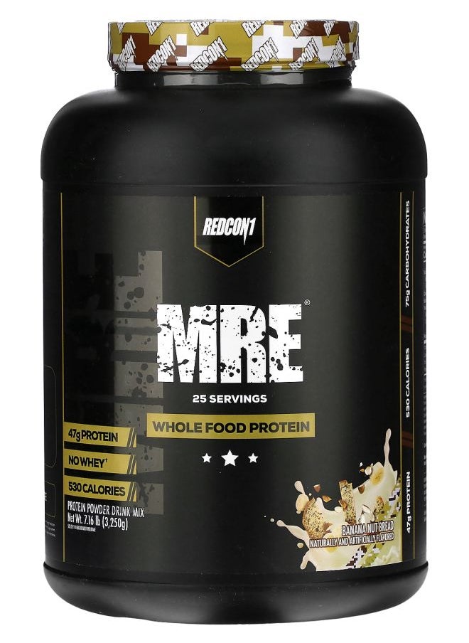 REDCON1 MRE Whole Food Protein Banana Nut Bread 7.16 lb (3250 g) 