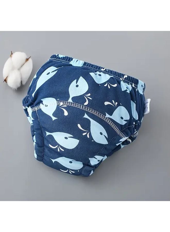Little Whale Baby Training Pants Washable Size M 19 84 30 86 LB Breathable Soft - Image 1