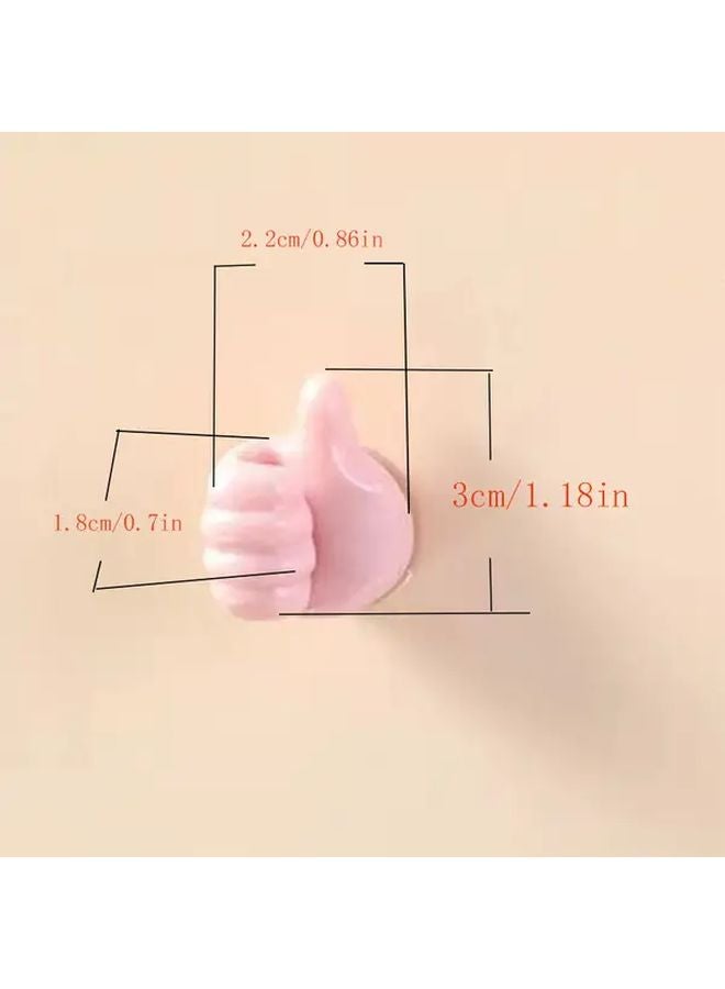 10pcs Green Self Adhesive Wall Hooks Key Hanger Data Cable Clip Desk Organizer - Image 2