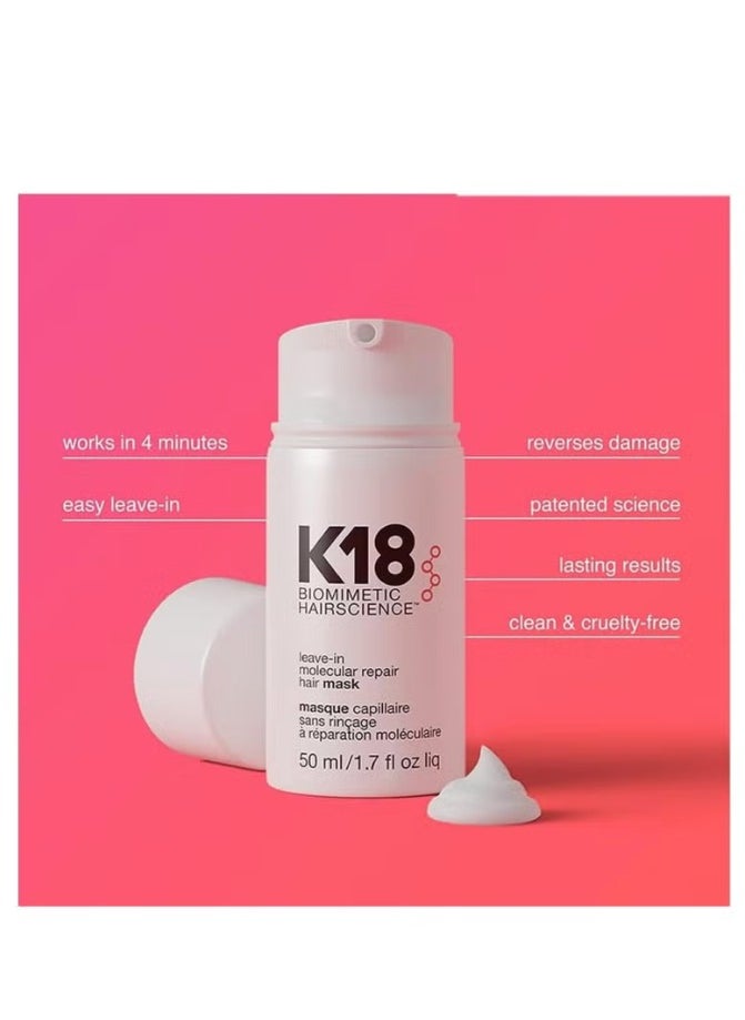 Generic K18 Leave-In Molecular Repair Hair Mask, 50ml  - Image 2