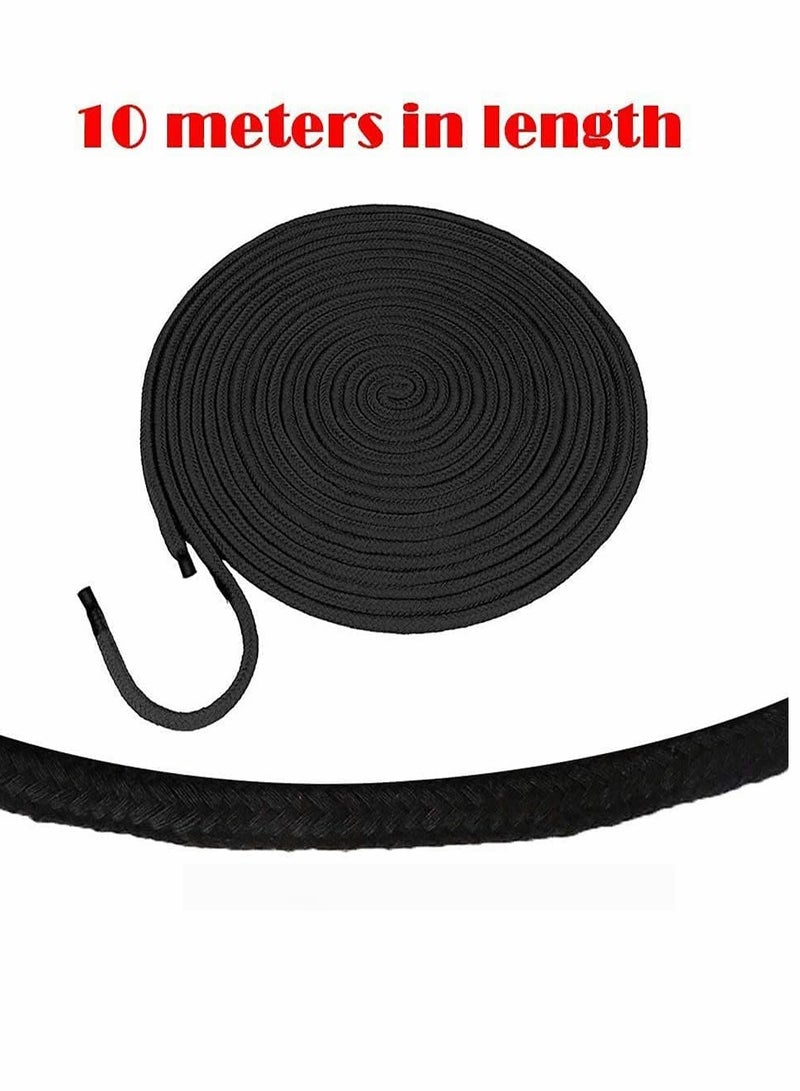 KASTWAVE 2 Roll 10M Soft Black Cotton Rope, for Wall Hanging, Decor Crafts Projects Macrame Knotting and Home Decoration - Image 5