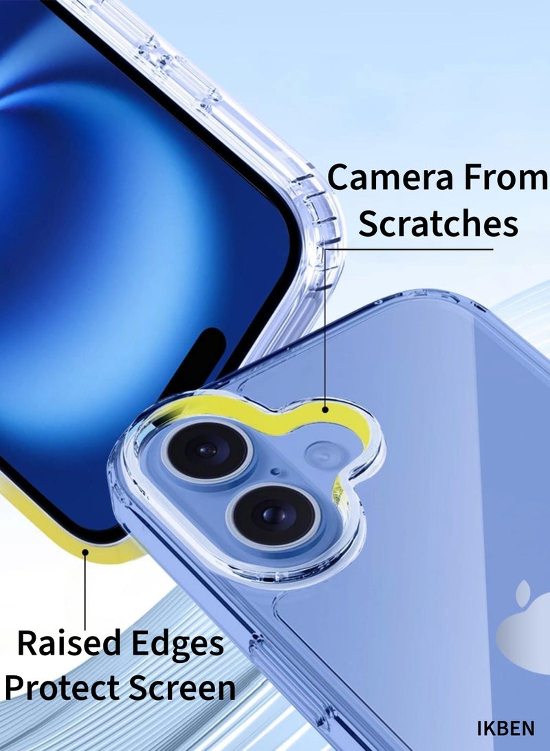 IKBEN 1PC iPhone 17 Clear Transparent Case – Shockproof Slim Protective Cover, Hard Clear Back, Anti-Scratch Full Body Protection, Raised Camera & Screen Edges, Wireless Charging Compatible (IKBEN) - Image 2