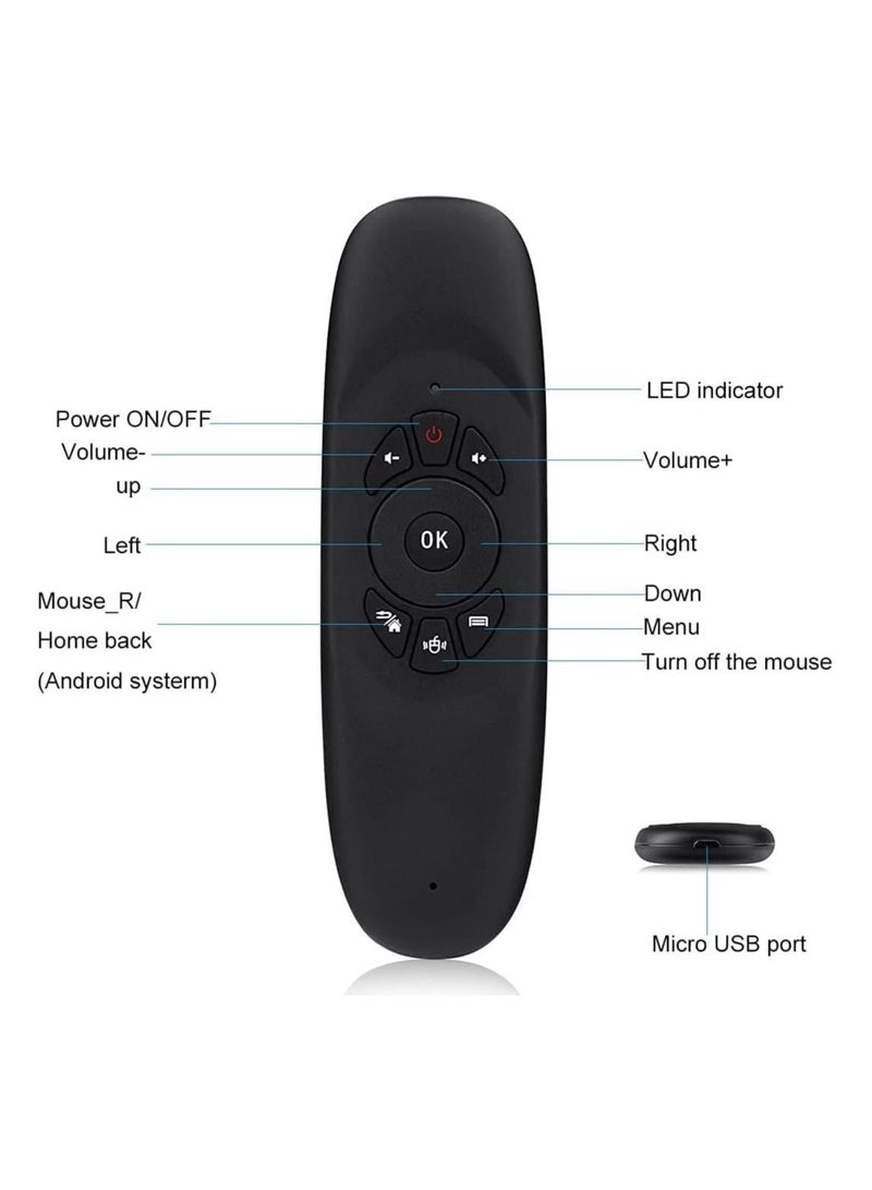 Universal TV Remote Control, Wireless Air Mouse With Keyboard for Smart TV, Set-Top Box, media player and More - Image 4
