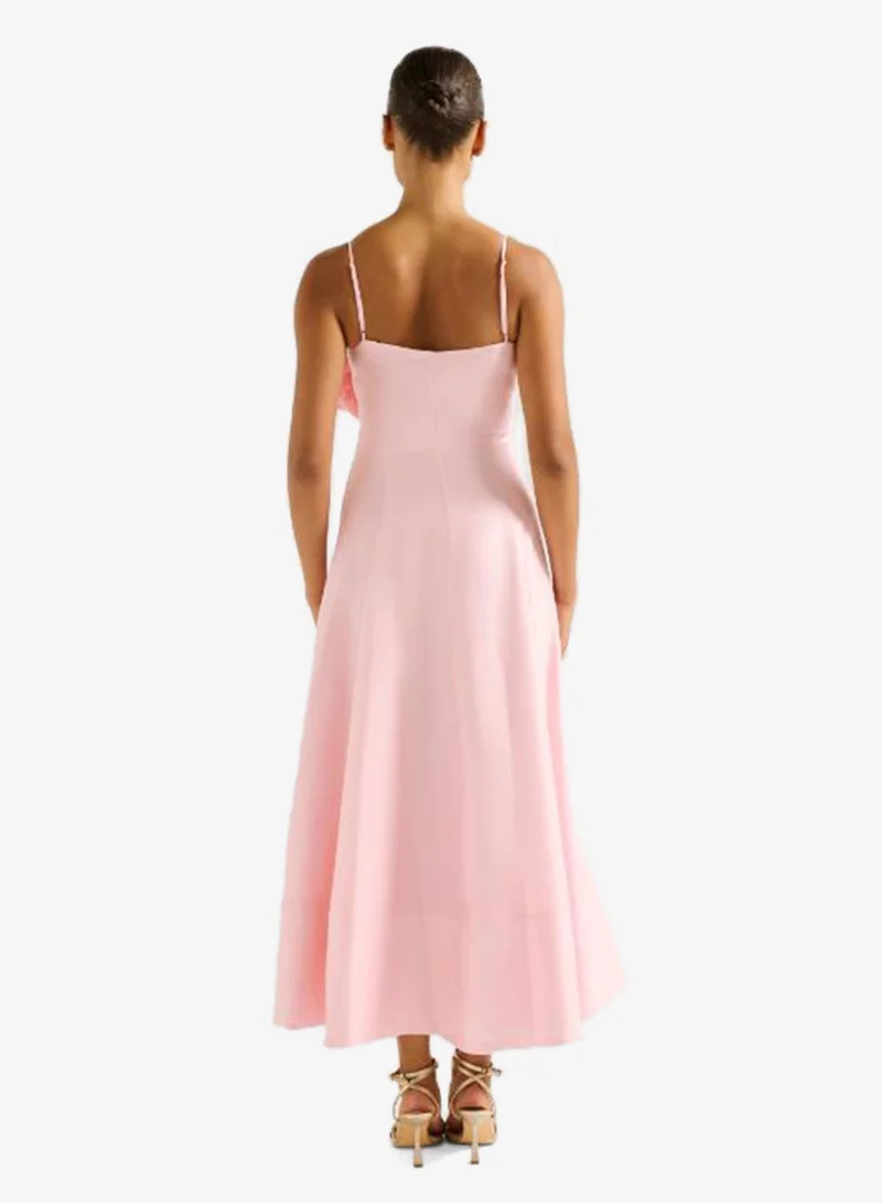 forever new  Felicia Detailed Flower Strappy Midi Dress for Women | Best Price UAE