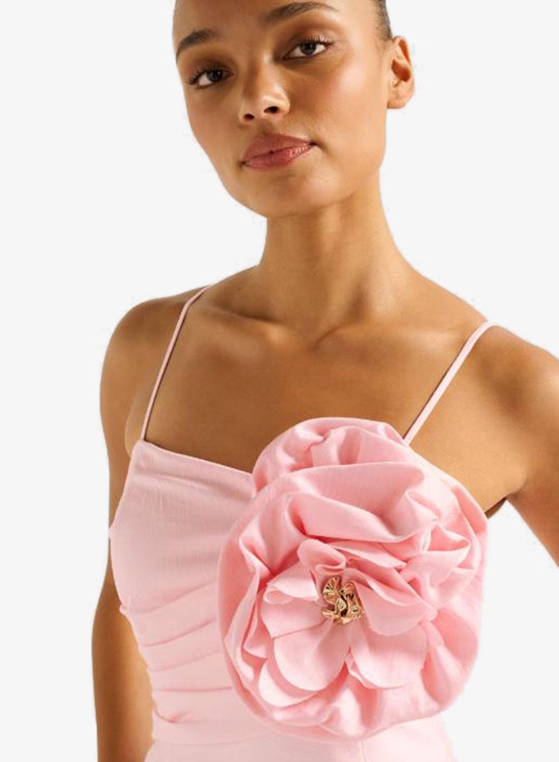 forever new Felicia Detailed Flower Strappy Midi Dress - Image 4