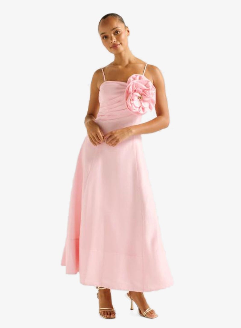 forever new Felicia Detailed Flower Strappy Midi Dress - Image 1