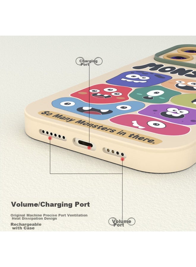 Zitai، مناسب لغطاء iPhone 15، غطاء واقي iPhone 15، غلاف مبدع مرسوم مضاد للسقوط - Image 4