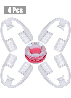 GMORO 4PCS Sleep Guard Total Tooth Protection Bruxism Mouth Guard Night Universal Night Mouth Guard Teeth Grinding Night Guard for Adults Suitable for Night Sleep  - Image 1