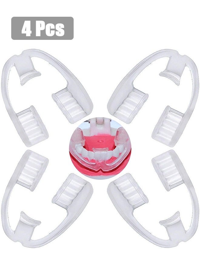 GMORO 4PCS Sleep Guard Total Tooth Protection Bruxism Mouth Guard Night Universal Night Mouth Guard Teeth Grinding Night Guard for Adults Suitable for Night Sleep  - Image 1