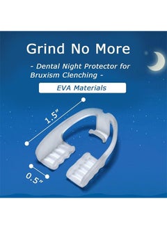 GMORO 4PCS Sleep Guard Total Tooth Protection Bruxism Mouth Guard Night Universal Night Mouth Guard Teeth Grinding Night Guard for Adults Suitable for Night Sleep  - Image 3