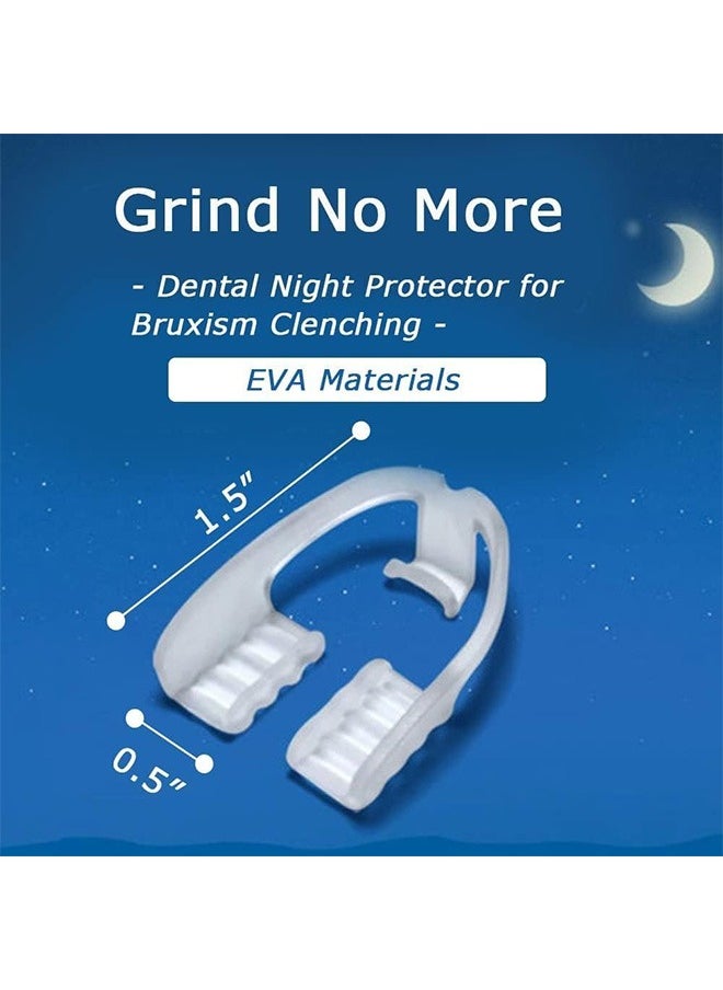 GMORO 4PCS Sleep Guard Total Tooth Protection Bruxism Mouth Guard Night Universal Night Mouth Guard Teeth Grinding Night Guard for Adults Suitable for Night Sleep  - Image 3