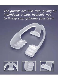 GMORO 4PCS Sleep Guard Total Tooth Protection Bruxism Mouth Guard Night Universal Night Mouth Guard Teeth Grinding Night Guard for Adults Suitable for Night Sleep  - Image 5