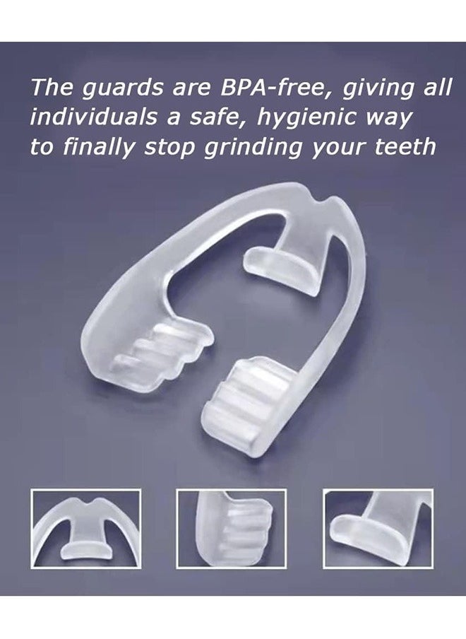 GMORO 4PCS Sleep Guard Total Tooth Protection Bruxism Mouth Guard Night Universal Night Mouth Guard Teeth Grinding Night Guard for Adults Suitable for Night Sleep  - Image 5