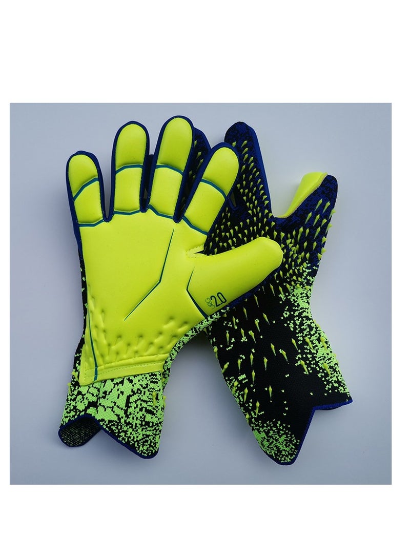 KUYING New Falcon Football Professional Adult Latex Fingerless Breathable Durable Thickened Goalkeeper Gloves Goalkeeper Gloves  - Image 2