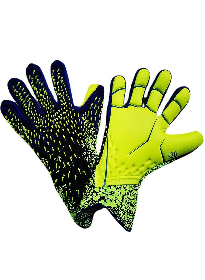 KUYING New Falcon Football Professional Adult Latex Fingerless Breathable Durable Thickened Goalkeeper Gloves Goalkeeper Gloves  - Image 1