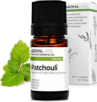 aromalabs BIO Patchouli Essential Oil 5mL 100 Pure Natural Chemotyped and ABCosmos Certified AROMA LABS French Brand - Image 1