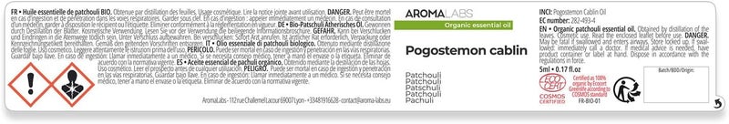 aromalabs BIO Patchouli Essential Oil 5mL 100 Pure Natural Chemotyped and ABCosmos Certified AROMA LABS French Brand - Image 2