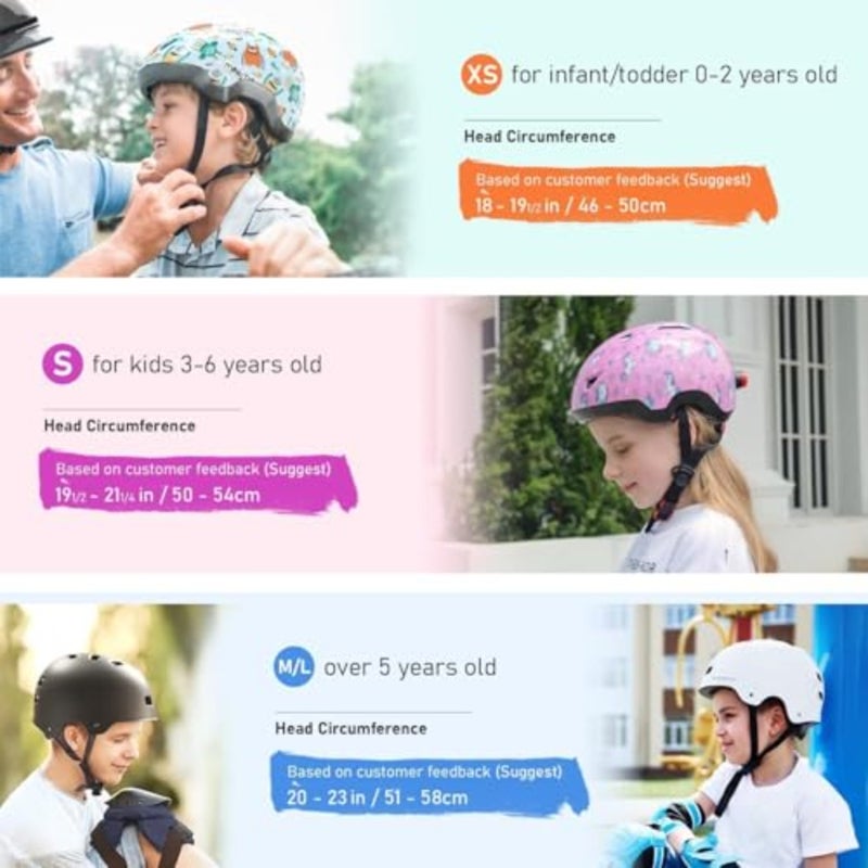 Bike Helmet Adjustable 46-50cm Multi-Sport Bicycle Skateboarding Scooter Balance Bike Helmet for Boys Girls, Youth Safety Helmet with Adjustable Dial - Image 4