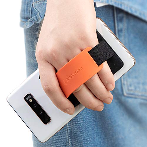 Sinjimoru Phone Grip Card Holder with Phone Stand, Secure Stick on Wallet for iPhone with Kickstand for Table. Sinji Pouch B-Grip Silicone Midnight Blue - Image 4