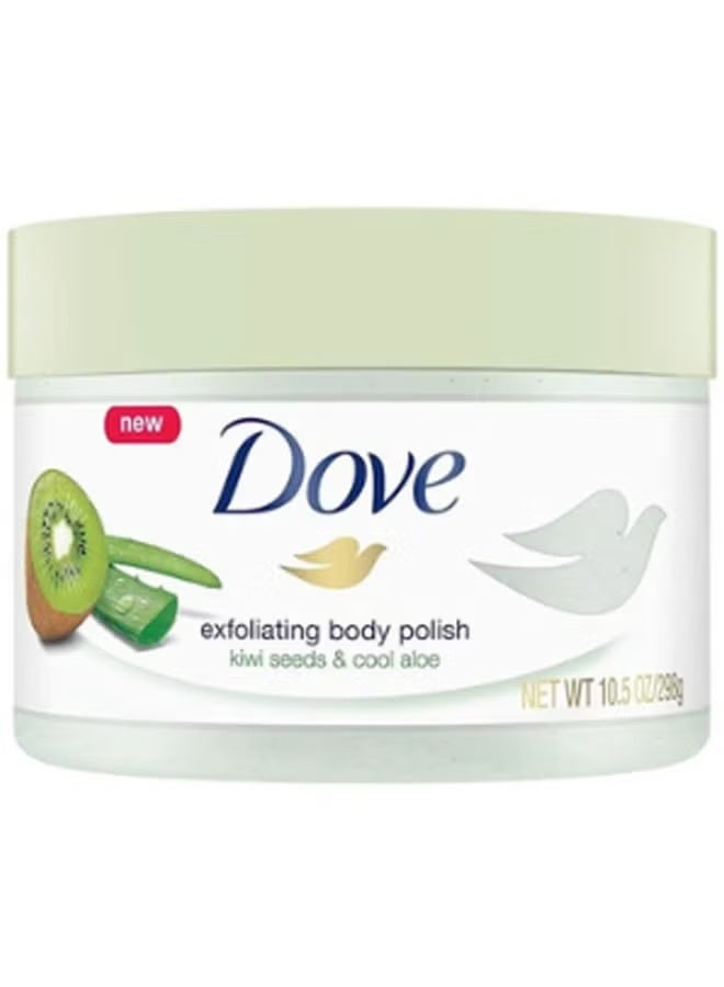 دوف Exfoliating Body Polish Kiwi Seeds & Cool Aloe 298gm - Image 2