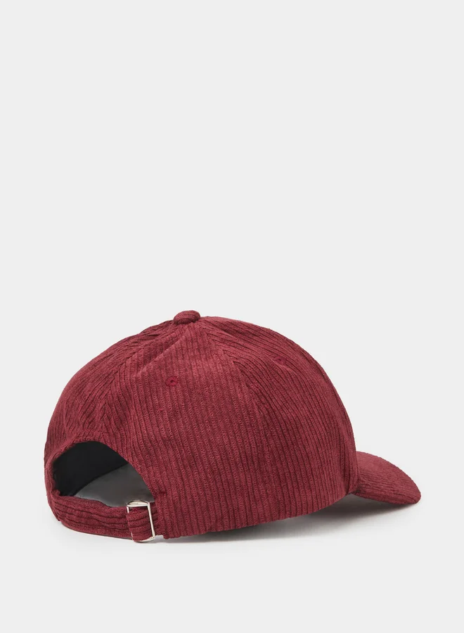 Styli  Burgundy Solid Velvet Cap for Women | Best Price UAE