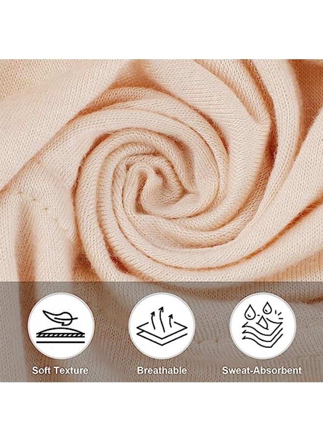 يونيك 3 قطع غطاء داخلي للحجاب للنساء - إسلامي مسلم تحت قبعة الحجاب قبعة داخلية تحت وشاح قبعة الحجاب مع إغلاق الظهر بربطة عنق (أسود / كاكي فاتح / بيج) - Image 3