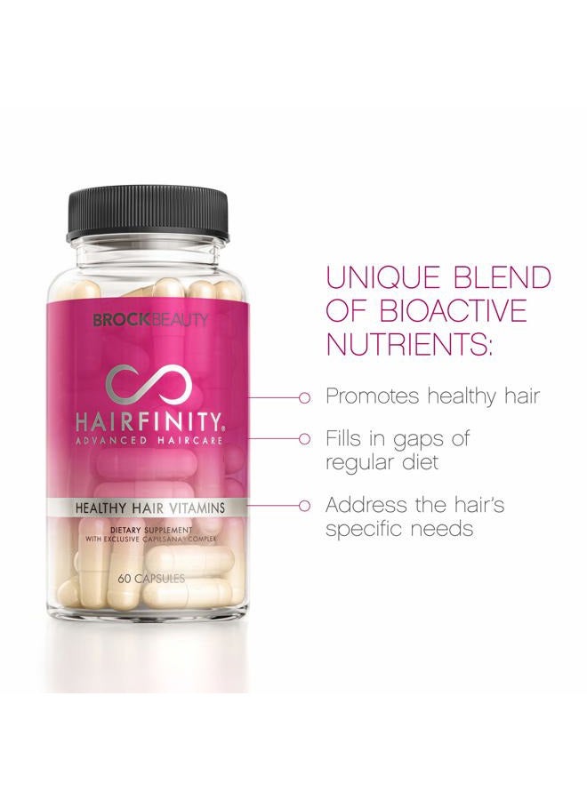 HAIRFINITY فيتامينات شعر صحي من بروك بيوتي 120 كبسولة (إمداد لمدة شهرين) - Image 3