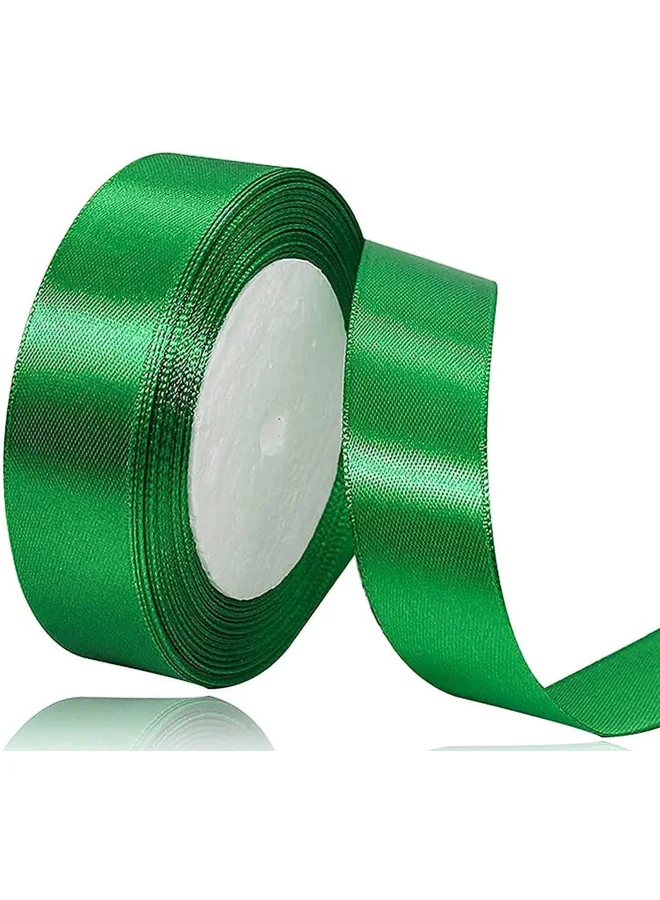 Share the Love Share the love 24mm Satin Ribbon - 25 Yards Length - Green - Smooth & Shiny Crafting Ribbon for Gift Wrapping, Decorations, DIY & Sewing