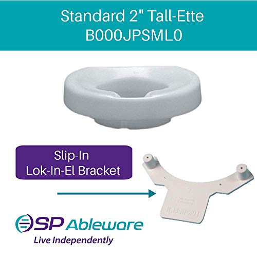 SP Ableware Maddak Tall-Ette 2-Inch Elevated Toilet Seat Compatible with Elongated and Standard Toilets (725831002) - Image 4