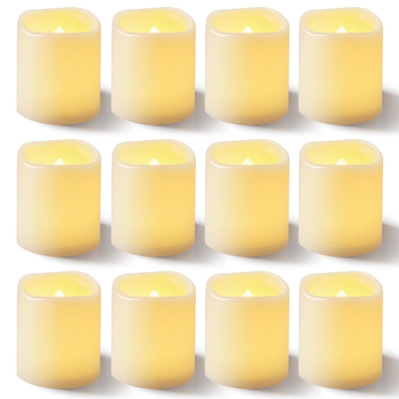 Homemory 100Pack Flickering Flameless Votive Candles 200Hour Electric Fake Candles Battery Operated LED Tealight for Wedding Outdoor Table Festival Warm WhiteBattery Included