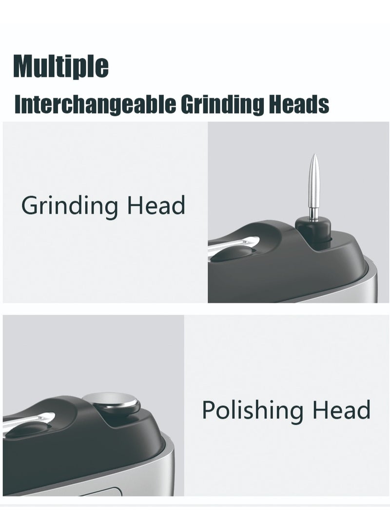 بلو فاير مقلم الأظافر الكهربائي الذكي موديل M13 للحيوانات الأثيفة والبشر - بطارية 500 مللي أمبير قابلة لإعادة الشحن، هادئ وسهل الاستخدام، شاحن من النوع C، ملمع أظافر ergonomic للمسافرين، لكلاب، قطط، أطفال وكبار - Image 3